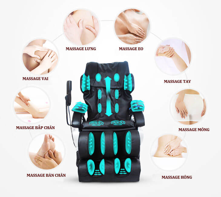 Ghế massage toàn thân loại nào tốt Shika SK115