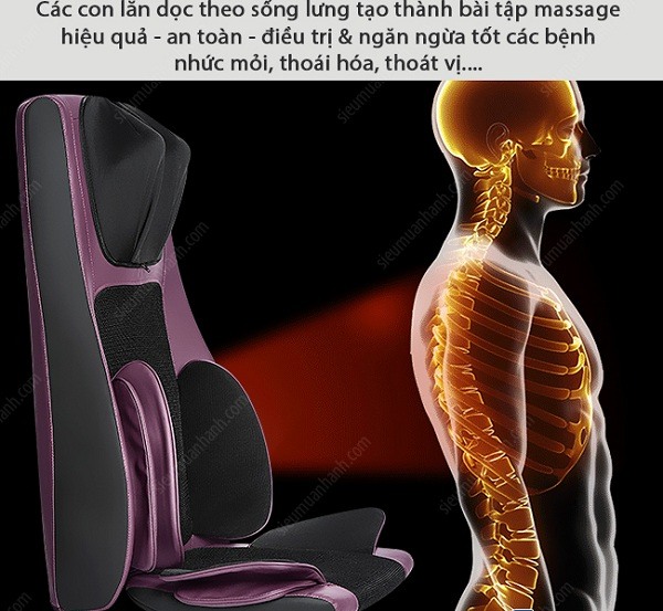 ghế massage lưng 5D SHIKA SK-6078