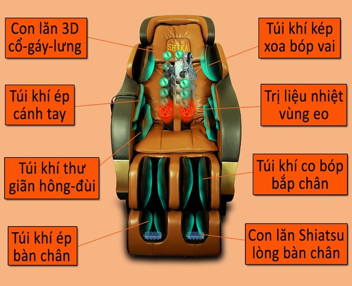 ghế massage 3d shika sk8904